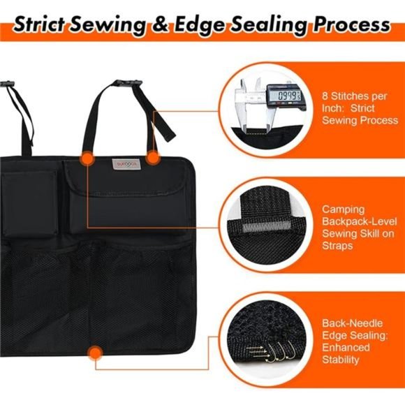 Car Trunk Organizer, 3rd Gen [7 Times Upgrade] Super Capacity Car Organizer SUV - Picture 2 of 6